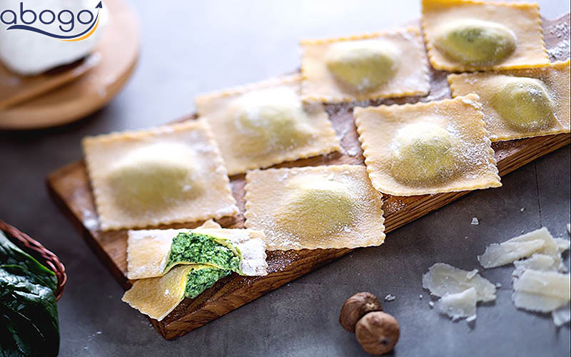 Ravioli được tạo nên bằng một nét nghệ thuật, tỉ mỉ trong từng chi tiết