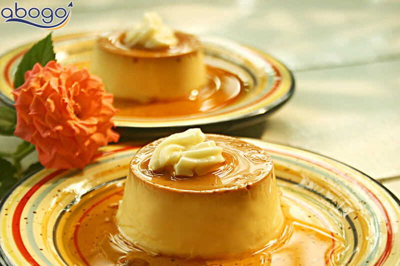 Flan sốt caramel